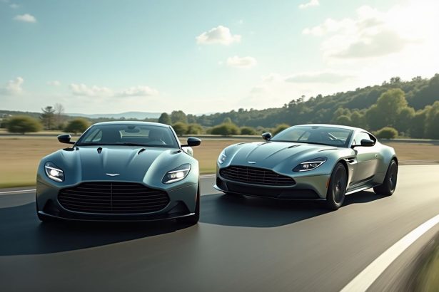 Comparaison des performances entre Aston Martin Vantage et DB11