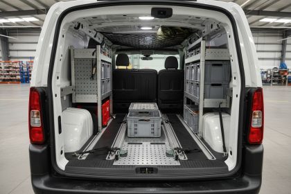 Espace de chargement bien organisé dans un Citroën Berlingo