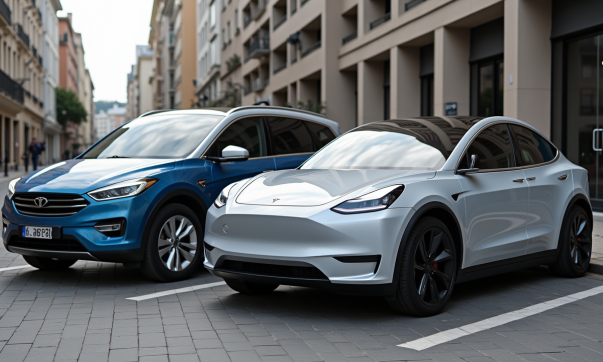 Comparatif des dimensions du Tesla Model Y face à ses rivaux européens