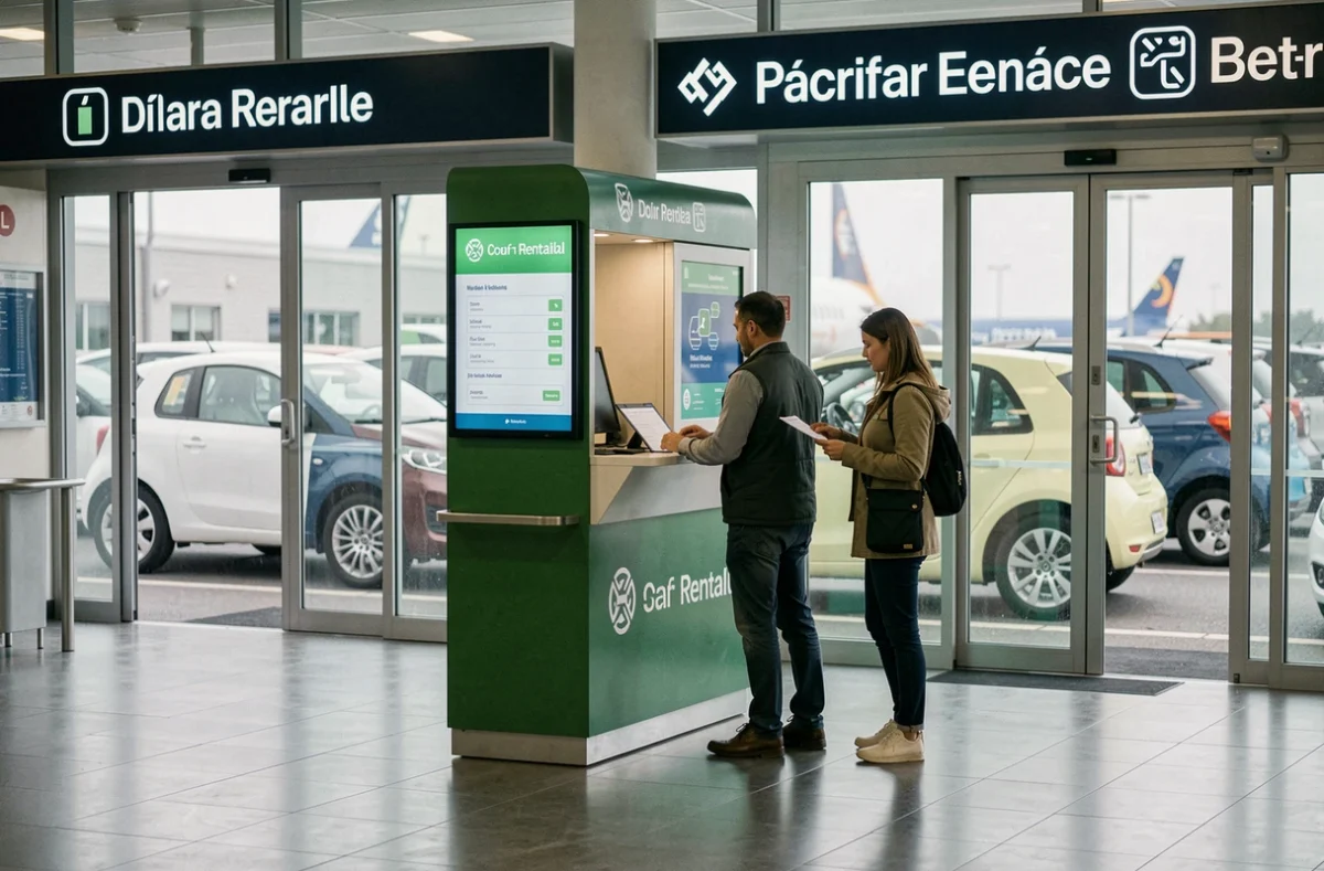 Kiosque Keddy by Europcar à l'aéroport de Beauvais-Tillé